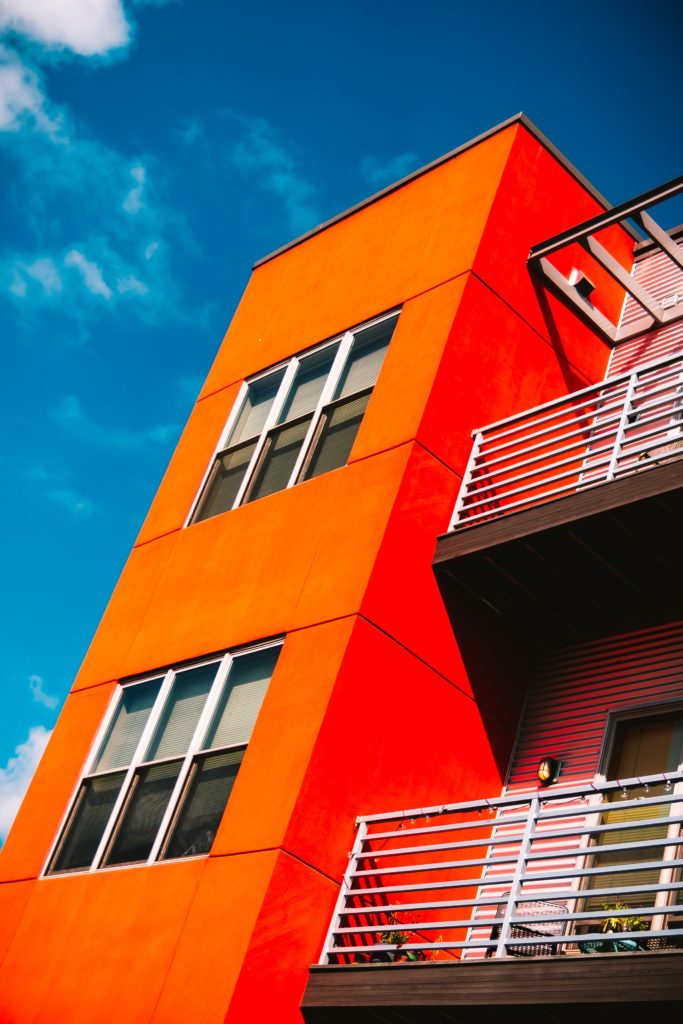 immeuble rouge